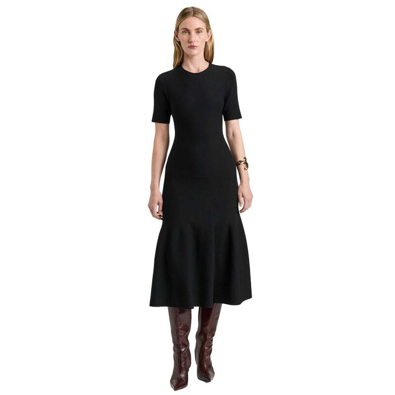 Veronika Maine Milano Fluted Midi Dress image number 0
